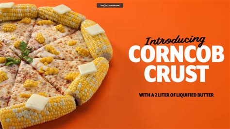 Little Caesars Pizza has divided the internet with their latest concoction — Corncob Crust with a 2 liter bottle of liquified butter. ... The Pretzel Crust Pizza is expected to make its return to the chain next month and the Corncob Crust campaign could be nothing more than a tease for the rollout.